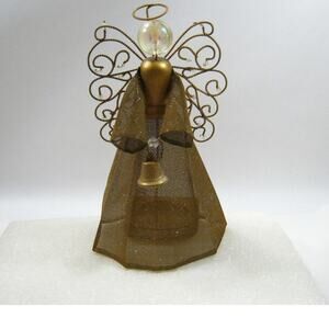 Gold Angel Votive Tealight Candle Holder Christmas Holiday Collectors Figurine